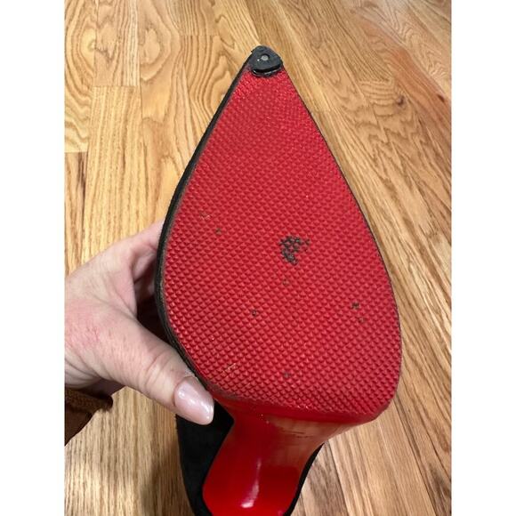 Christian Louboutin Black Suede Ankle Boots - Picture 15 of 16